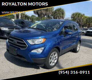 2019 Ford EcoSport for sale at ROYALTON MOTORS in Plantation FL