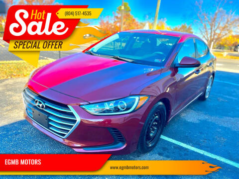 2017 Hyundai Elantra for sale at EGMB MOTORS in Midlothian VA