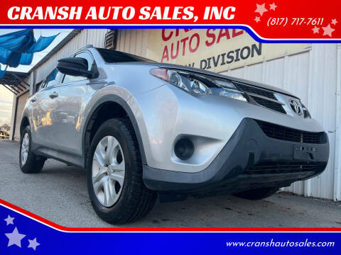 2014 Toyota RAV4 for sale at CRANSH AUTO SALES, INC in Arlington TX