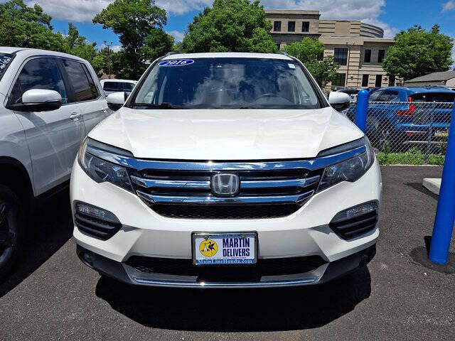 White 2016 Honda Pilot Elite AWD Elite 4dr SUV 2