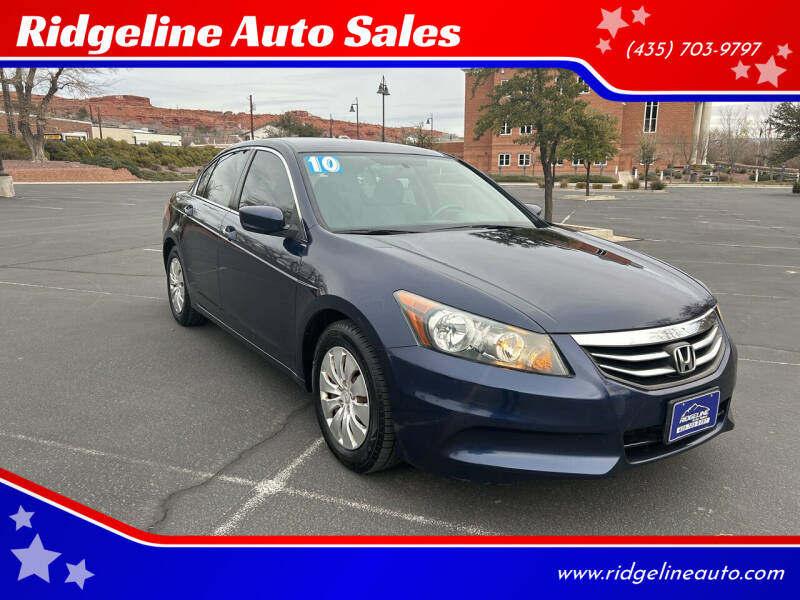 2011 Honda Accord for sale at Ridgeline Auto Sales in Saint George UT