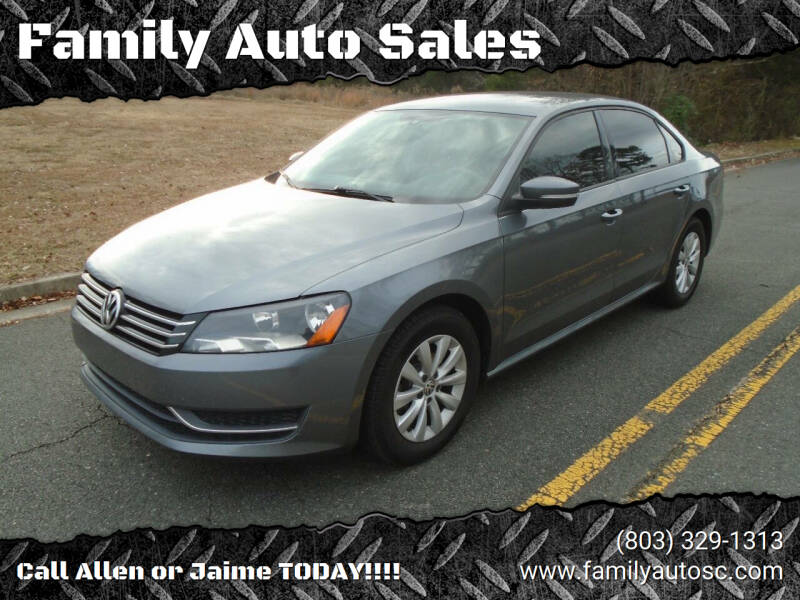 2013 Volkswagen Passat for sale at Family Auto Sales in Rock Hill SC