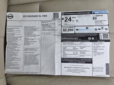 2015 Nissan Murano SL