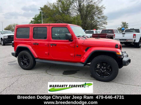 2021 Jeep Wrangler Unlimited for sale at Breeden Pre-Owned in Van Buren AR