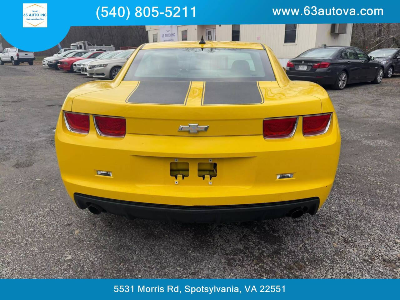 2011 Chevrolet Camaro for sale at 63 Auto Inc in Spotsylvania, VA