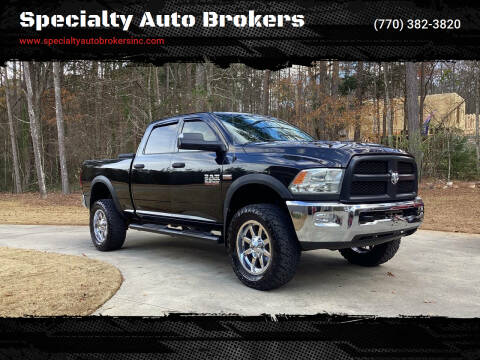 2016 RAM 2500 for sale at Specialty Auto Brokers in Cartersville GA