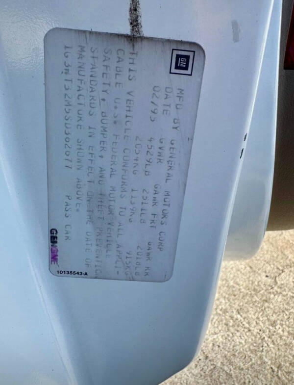 1995 Oldsmobile Cutlass Supreme