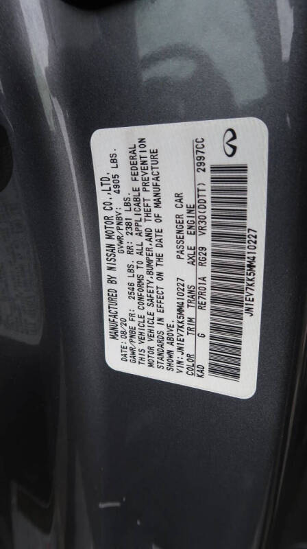 2021 Infiniti Q60 3.0T Luxe