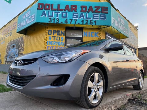 2012 Hyundai Elantra for sale at Dollar Daze Auto Sales Inc in Detroit MI