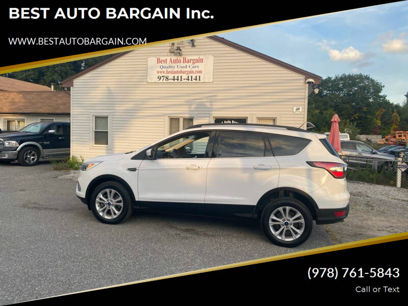 2018 Ford Escape for sale at BEST AUTO BARGAIN inc. in Lowell MA