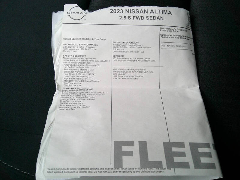 2023 Nissan Altima 2.5 S
