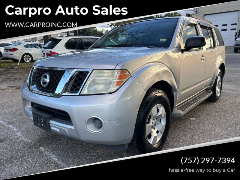 2008 Nissan Pathfinder for sale at Carpro Auto Sales in Chesapeake VA