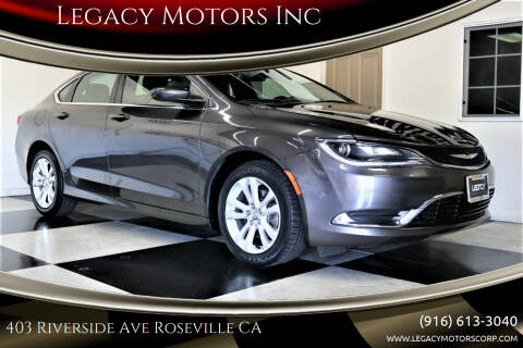 2015 Chrysler 200 for sale at Legacy Motors Inc in Roseville CA