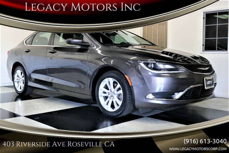 2015 Chrysler 200 for sale at Legacy Motors Inc in Roseville CA
