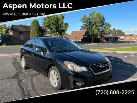 2012 Subaru Impreza for sale at Aspen Motors LLC in Denver CO