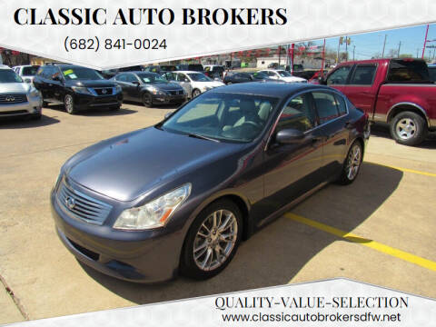 2007 Infiniti G35 for sale at Classic Auto Brokers in Haltom City TX