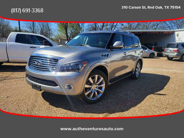 2012 Infiniti QX56 for sale at AUTHE VENTURES AUTO in Red Oak TX