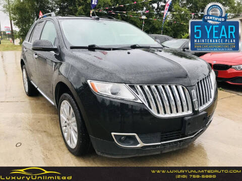 2013 Lincoln MKX for sale at LUXURY UNLIMITED AUTO SALES in San Antonio TX