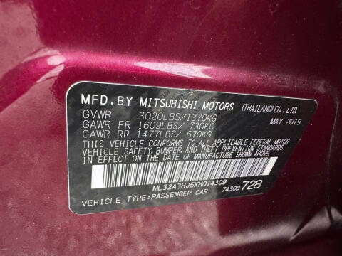 2019 Mitsubishi Mirage ES