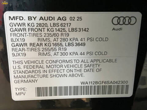 2025 Audi Q6 e-tron Premium
