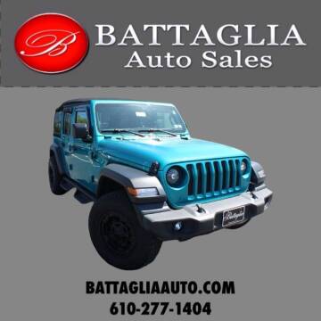 2020 Jeep Wrangler Unlimited for sale at Battaglia Auto Sales in Plymouth Meeting PA