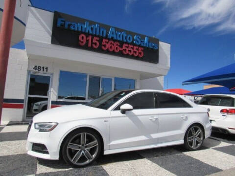 2017 Audi A3 for sale at Franklin Auto Sales in El Paso TX