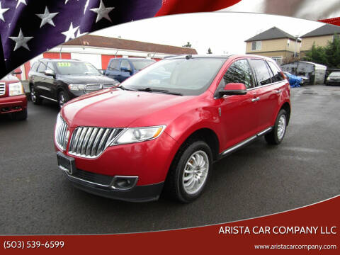 2012 Lincoln MKX for sale at ARISTA CAR COMPANY LLC in Portland OR