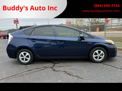 2012 Toyota Prius for sale at Buddy's Auto Inc 1 in Pendleton SC