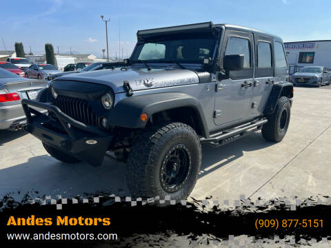 2015 Jeep Wrangler Unlimited for sale at Andes Motors in Bloomington CA