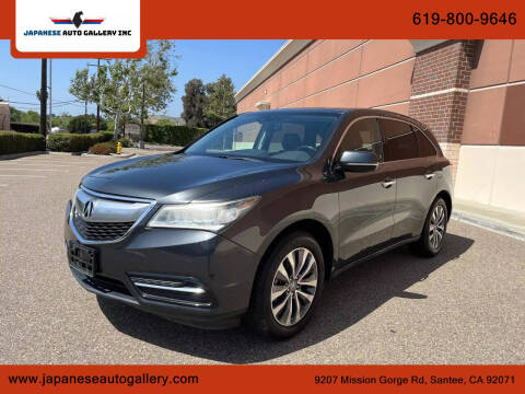 2014 Acura MDX for sale at Japanese Auto Gallery Inc in Santee CA