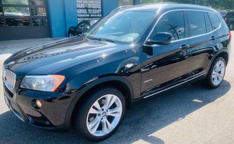 2012 BMW X3 for sale at Trimax Auto Group in Norfolk VA