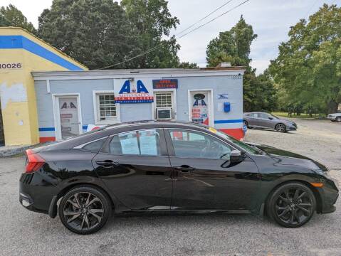 2019 Honda Civic for sale at A&A Auto Sales llc in Fuquay Varina NC