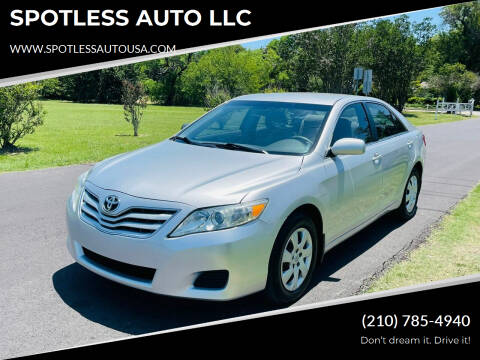2011 Toyota Camry for sale at SPOTLESS AUTO LLC in San Antonio TX