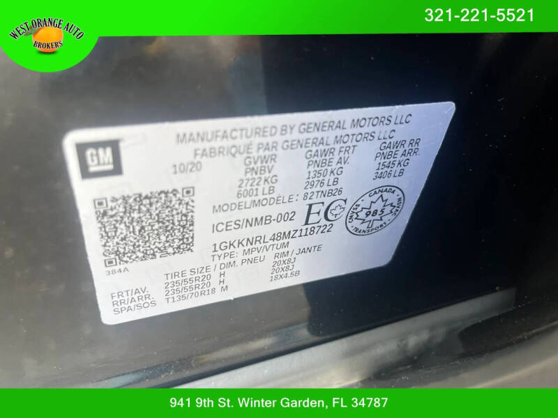 2021 GMC Acadia SLE