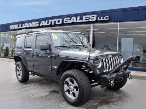 2016 Jeep Wrangler Unlimited for sale at Williams Auto Sales, LLC in Cookeville TN