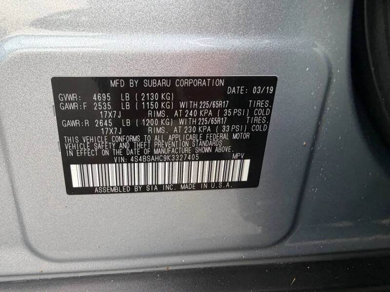 2019 Subaru Outback 2.5i Premium