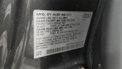 2021 Audi Q8 quattro Premium Plus 55 TFSI