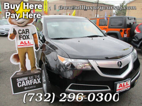 2011 Acura MDX for sale at ALL Luxury Cars in New Brunswick NJ