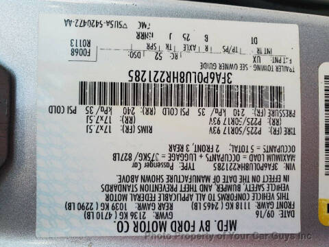 2017 Ford Fusion Hybrid SE