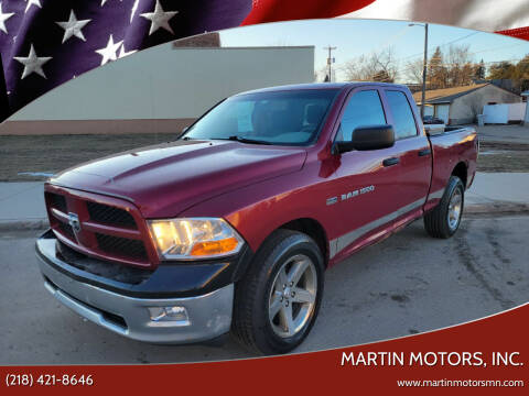 2012 RAM 1500 for sale at Martin Motors, Inc. in Chisholm MN