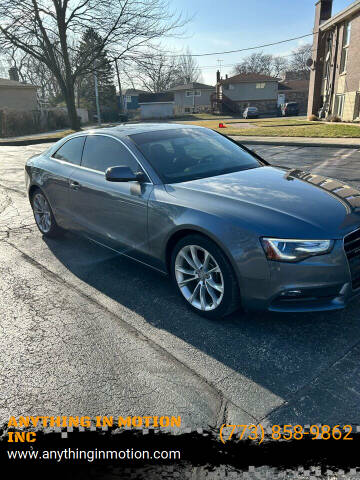 2014 Audi A5 for sale at ANYTHING IN MOTION INC in Bolingbrook IL