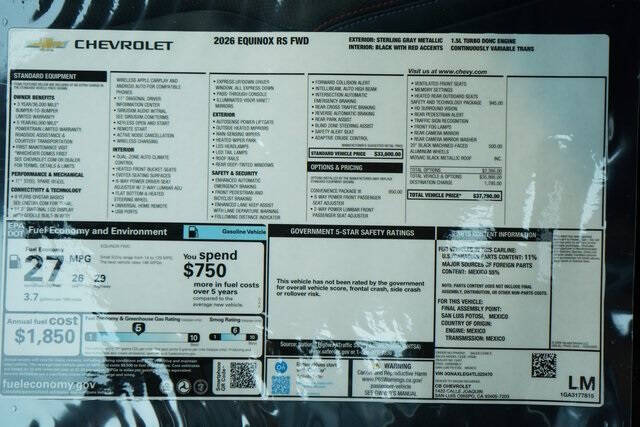 2026 Chevrolet Equinox RS