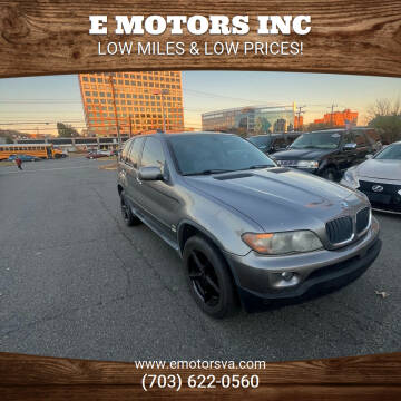 2006 BMW X5 for sale at E Motors INC in Vienna VA