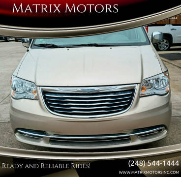 2012 Chrysler Town and Country for sale at Matrix Motors in Berkley MI