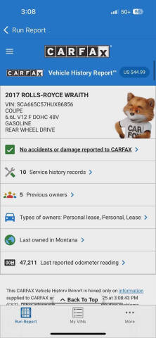 2017 Rolls-Royce Wraith
