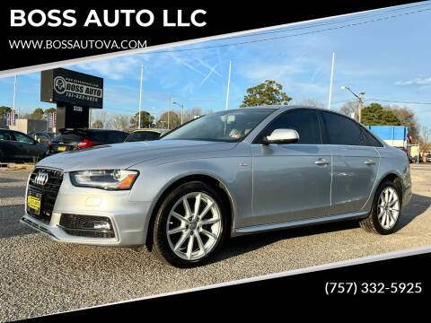 2015 Audi A4 for sale at BOSS AUTO LLC in Norfolk VA