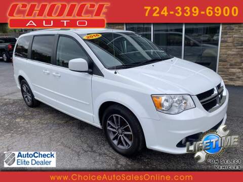 2016 Dodge Grand Caravan for sale at CHOICE AUTO SALES in Murrysville PA