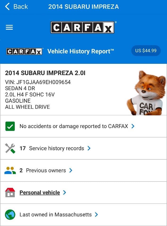 2014 Subaru Impreza for sale at Nutfield Petroleum in Londonderry, NH