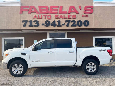 2017 Nissan Titan for sale at Fabela's Auto Sales Inc. in South Houston TX