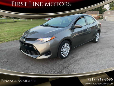 2018 Toyota Corolla for sale at First Line Motors in Jamestown IN